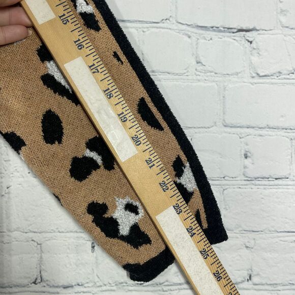 Chicos Cardigan Women XL Long Sleeve Chunky Cheetah Long Sweater Duster Cozy - Picture 11 of 12